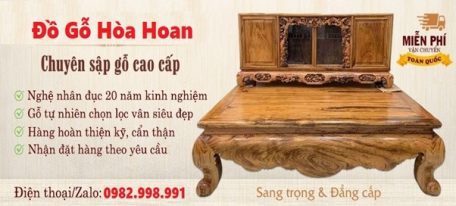 Đồ gỗ Hòa Hoan chuyên cung cấp sập gỗ cao cấp quý hiếm 
