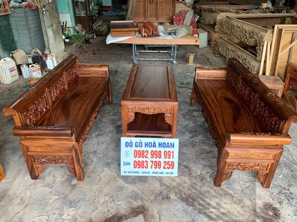 Mẫu bộ ghế trường kỷ vinh quy bái tổ gỗ gụ ta giá bán Giá bán: 65.000.000 đ