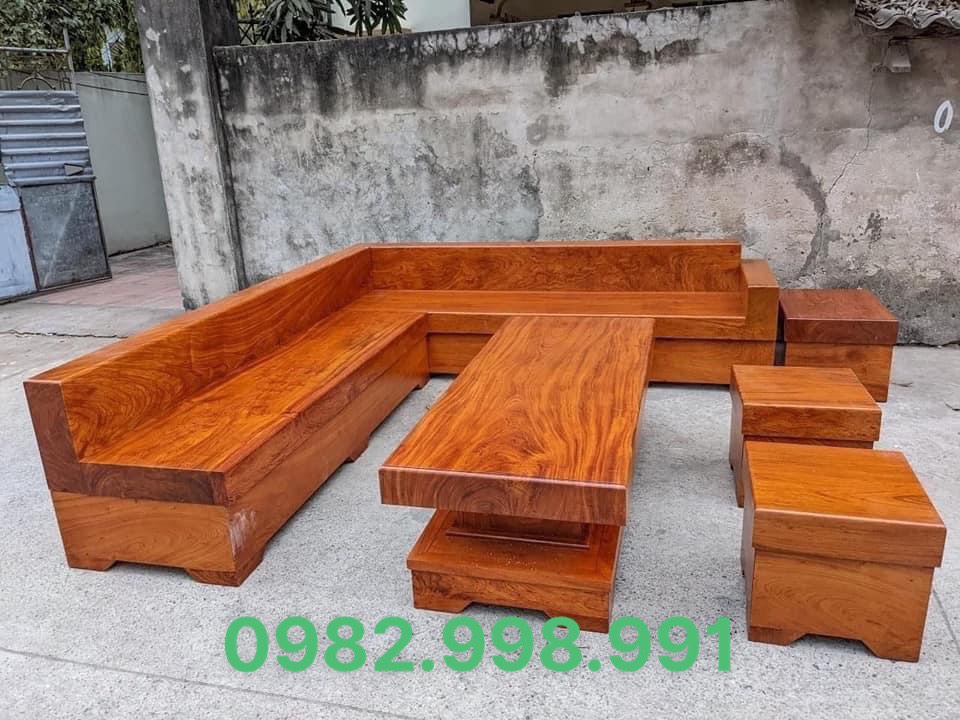 Bộ ghế sô pha gỗ hương đoản