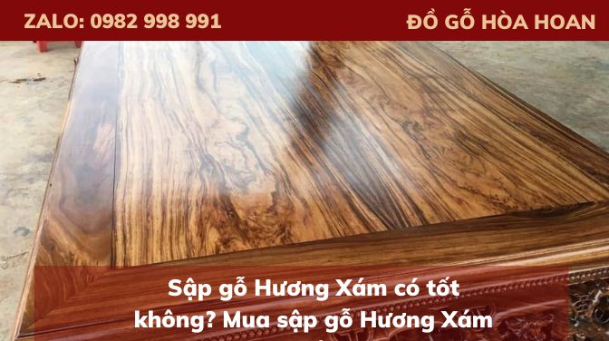 sập gỗ hương xám