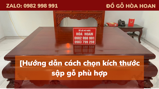 Hướng dẫn cách chọn kích thước sập gỗ phù hợp