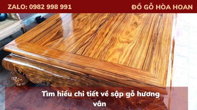 Sập gỗ Hương Vân