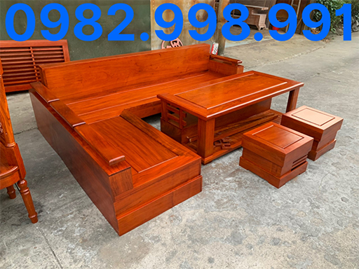 Sofa gỗ tự nhiên cao cấp lựa vân đẹp