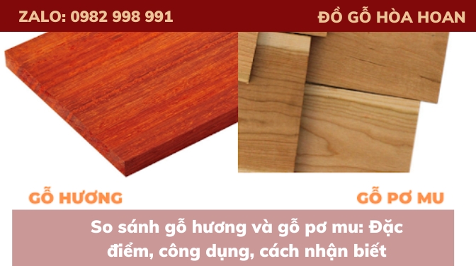 So sánh gỗ hương và gỗ pơ mu: Đặc điểm, công dụng, cách nhận biết