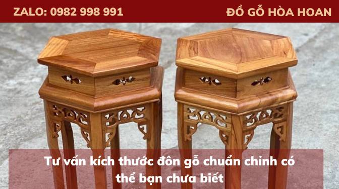 Tư vấn kích thước đôn gỗ chuẩn chỉnh có thể bạn chưa biết