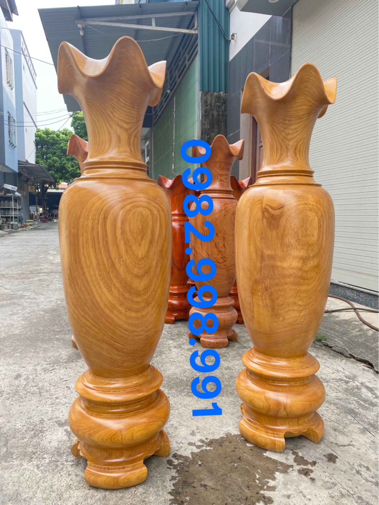 Lục bình gỗ gõ đỏ 1m50