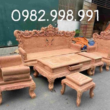 bộ bàn ghế hoàng gia gỗ hương đá