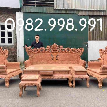 bộ bàn ghế hoàng gia gỗ hương đá