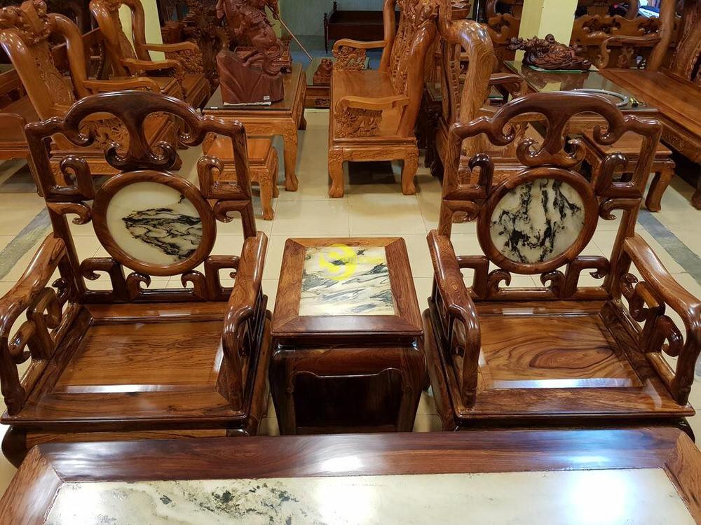 Thông số kích thước bộ ghế móc mỏ 8 món