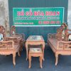 Bộ ghế móc mỏ gỗ hương đá 6 món