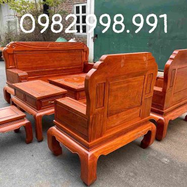 Bộ ghế Quốc sắc thiên hương gỗ hương đá