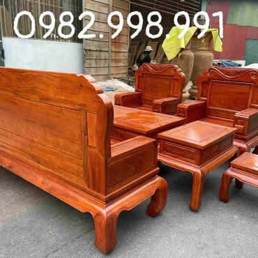 Bộ ghế Quốc sắc thiên hương gỗ hương đá