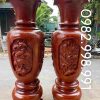 Đôi lục bình gỗ hương cao 1m8