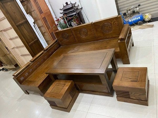 bàn ghế gỗ phòng khách giá 5 triệu