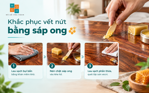 Khắc phục vết nứt bằng sáp ong