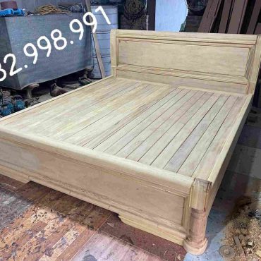 Giường Ngủ Gỗ Gõ Dài 2m x 2m17