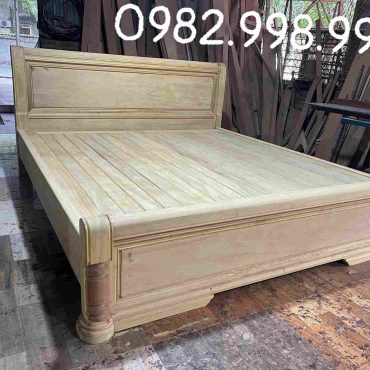 Giường Ngủ Gỗ Gõ Dài 2m x 2m17