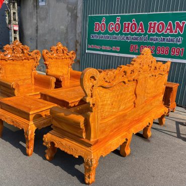 Bộ ghế Hoàng Gia gỗ gõ