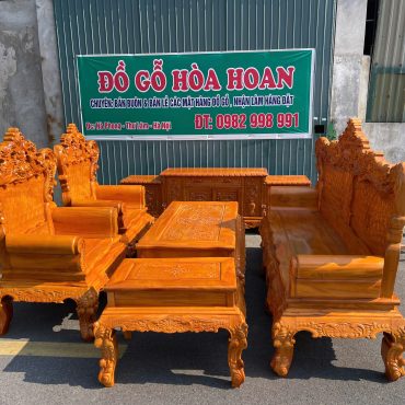 Bộ ghế Hoàng Gia gỗ gõ